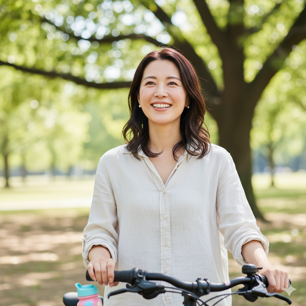 若々しい印象の日本人女性