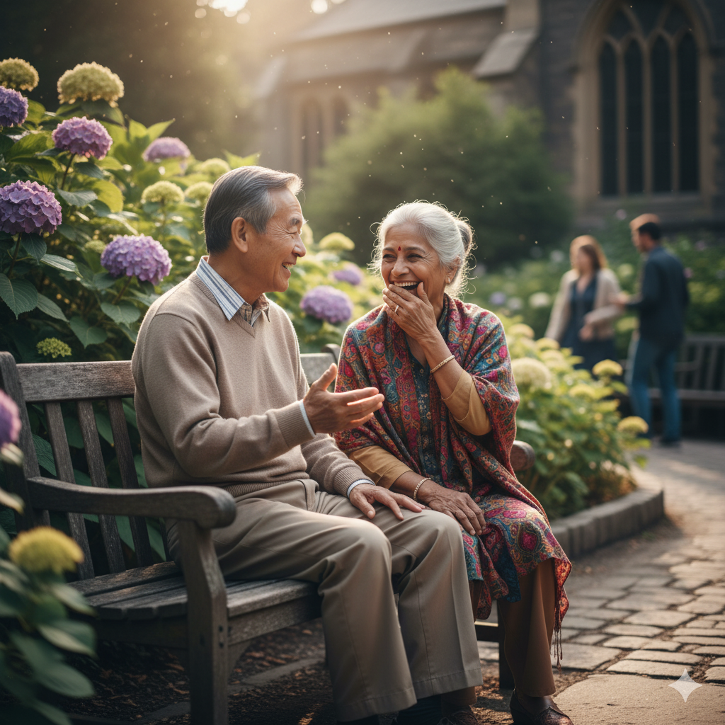 会話によって脳が活性化するイメージ